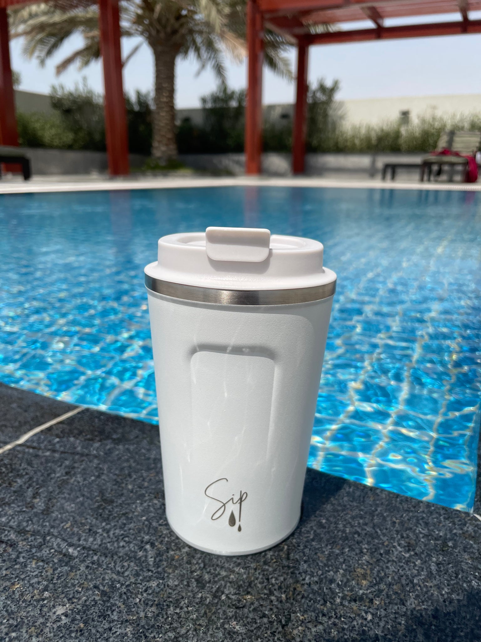 White Insulated Coffee Cup 380ml