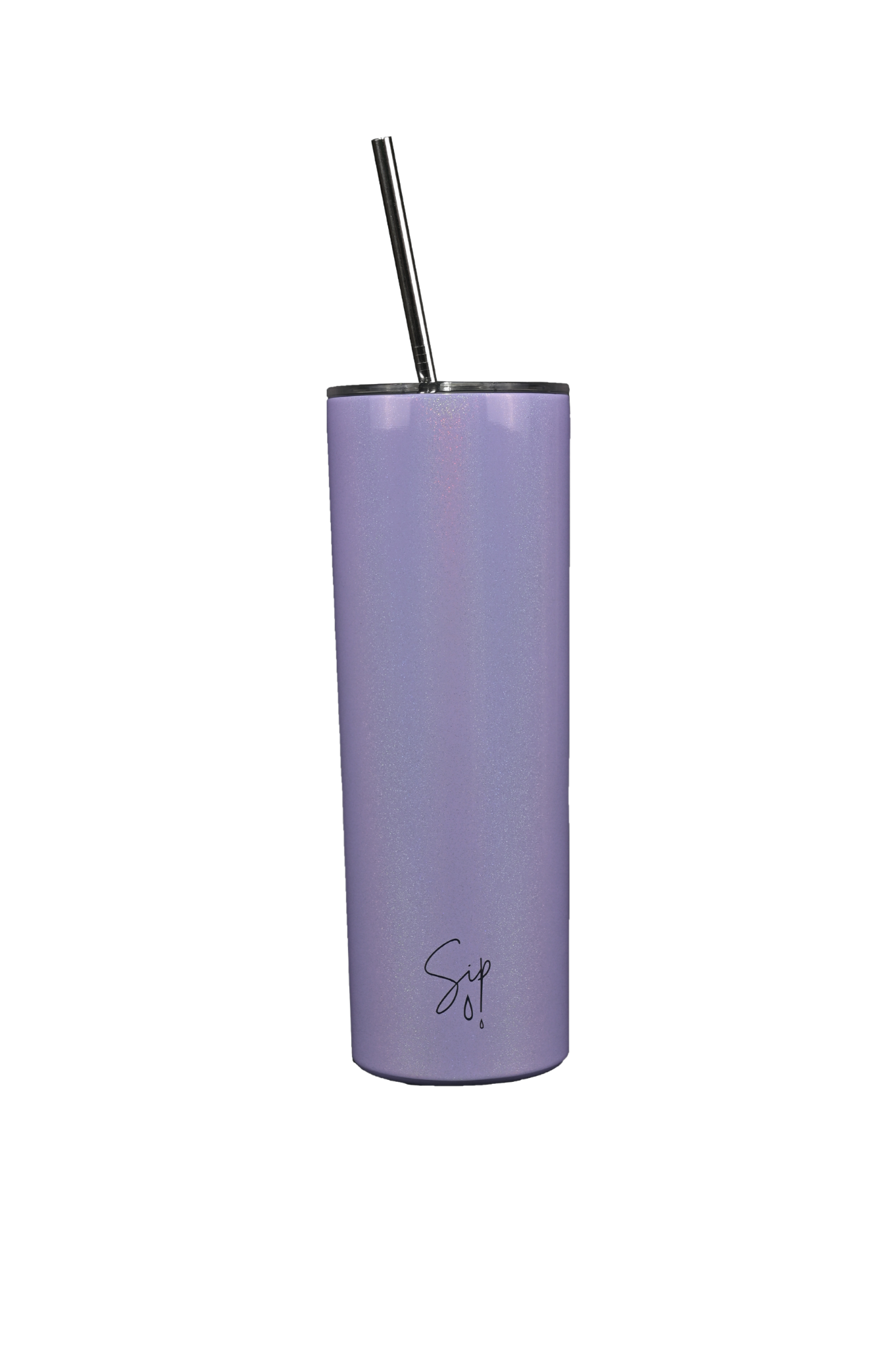 Purple insulated tumbler water bottle cup